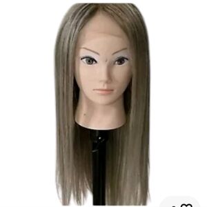 100% Human hair Dark Blonde soft hair 24" Long Wig Sexy New without tags